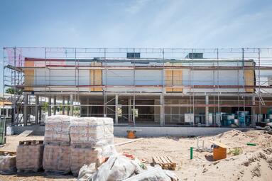 Vergrößerte Ansicht von Bauarbeiten Franklinschule 2022