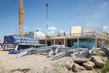 Vergrößerte Ansicht von Bauarbeiten Franklinschule 2022