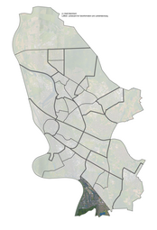 Vergrößerte Ansicht von Das Luftbild zeigt die Lage des Stadtteils Rheinau-Süd im Stadtgebiet.