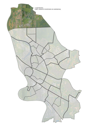 Vergrößerte Ansicht von Das Luftbild zeigt die Lage des Stadtteils Sandhofen-Nord im Stadtgebiet.