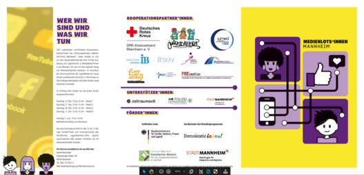 Vergrößerte Ansicht von Flyer Medienlots*innen Mannheim