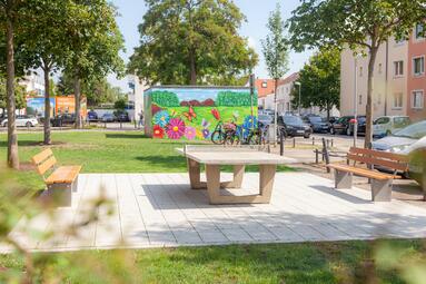 Vergrößerte Ansicht von Habichtplatz nach Neugestaltung