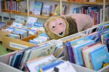 Vergrößerte Ansicht von Blick in Bücherkisten