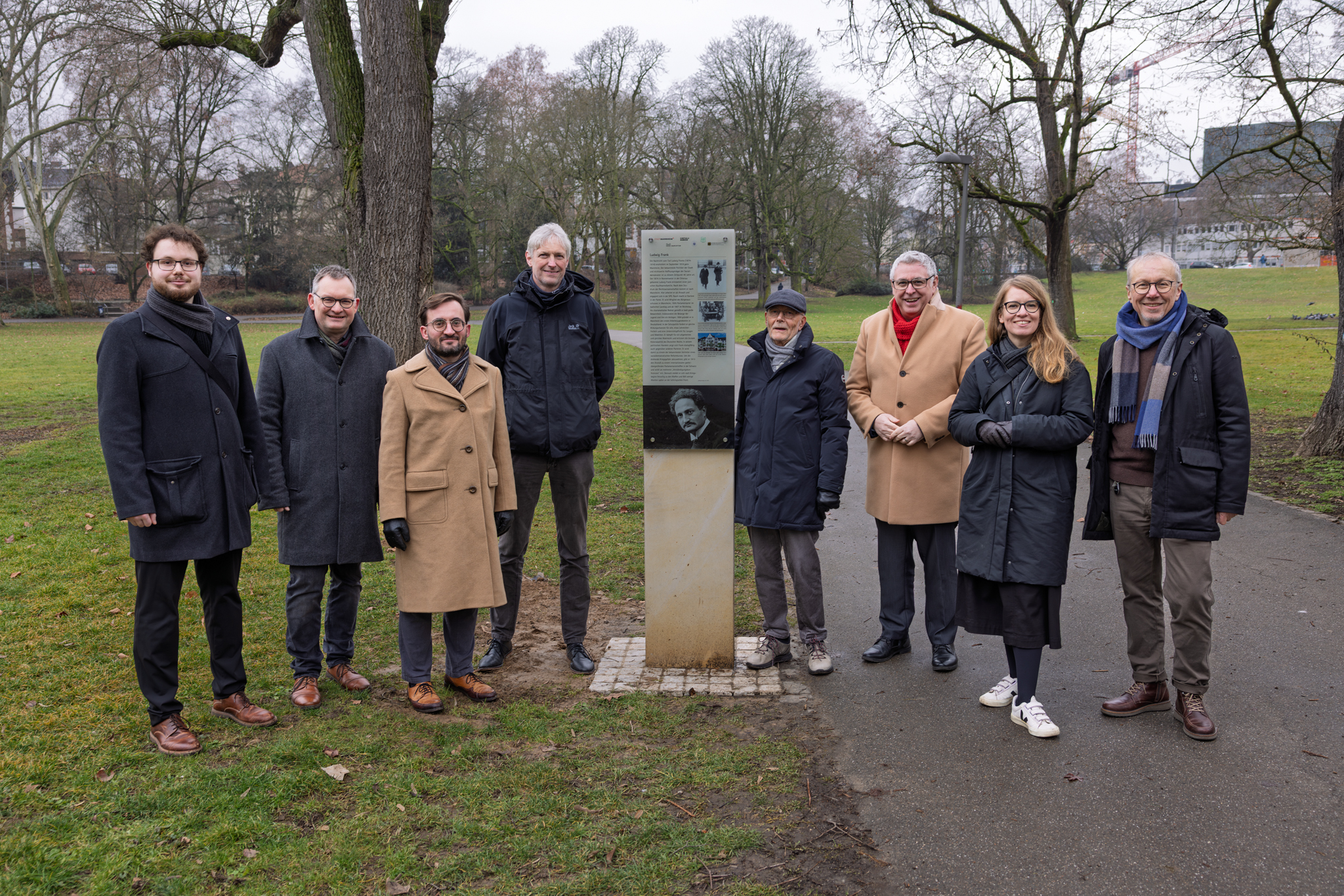 Informationsstele am Ludwig-Frank-Denkmal