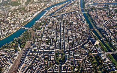 Luftbild Quadrate Rhein Neckar