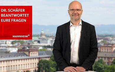 Dr. Schäfer, Leiter des Gesundheitsamts Mannheim, beantwortet Fragen in einem Video. 