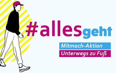 Schritte-Challenge: Aktion #allesgeht für nachhaltige Mobilität