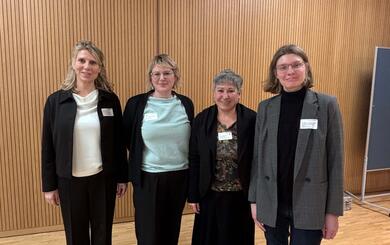 Gleichstellungsbeauftragte der Stadt Mannheim Zahra Deilami und Lena Dunio-Özkan, Fachreferentin Gewalt an Frauen und Prostitution in der Abteilung Gleichstellung.