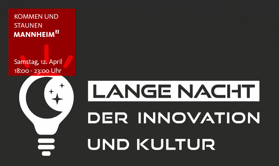 Weiße Schrift auf Schwarzem Grund: Werbeslogan der Veranstaltung