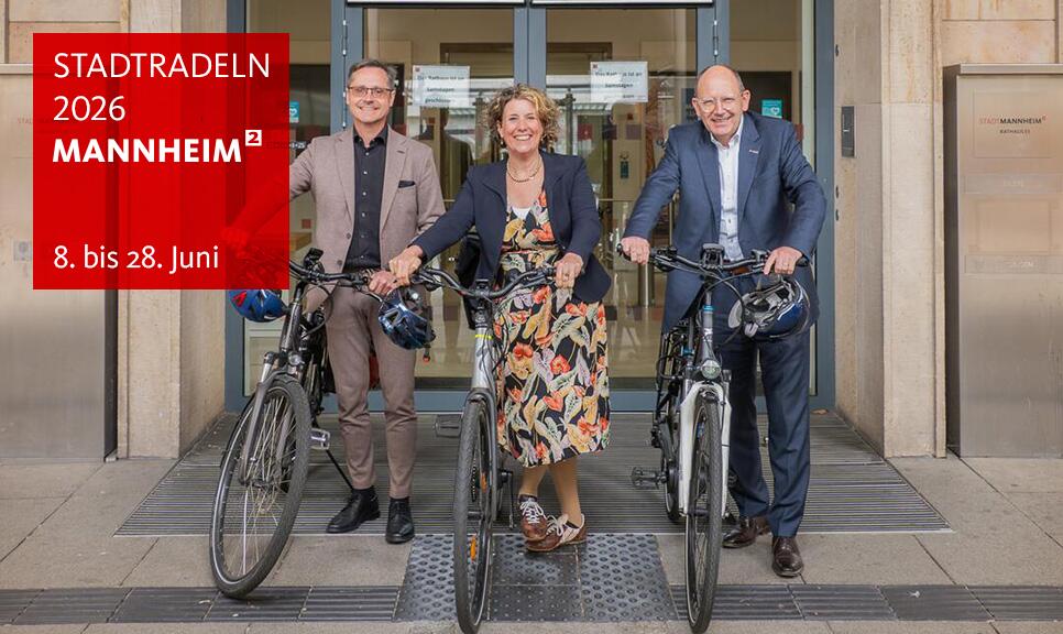 Drei Bürgermeister auf dem Rad