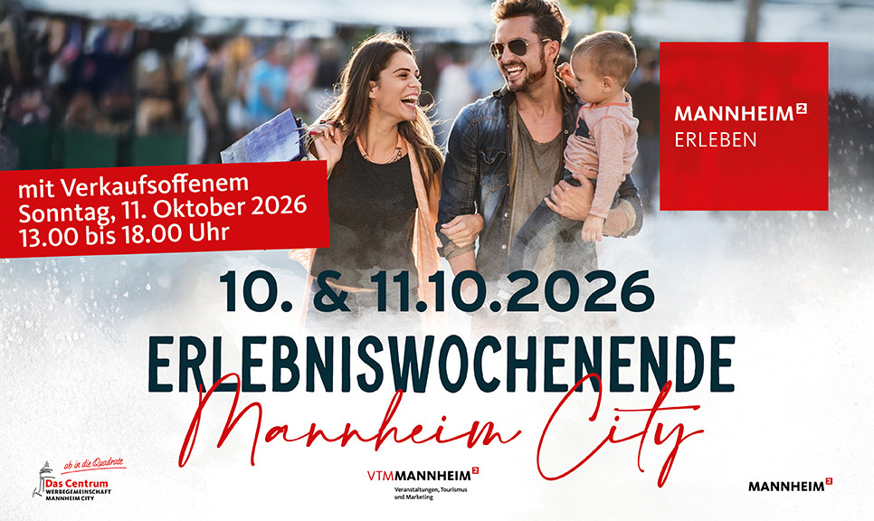 Werbeplakat Erlebniswochenende am 10. und 11. Oktober