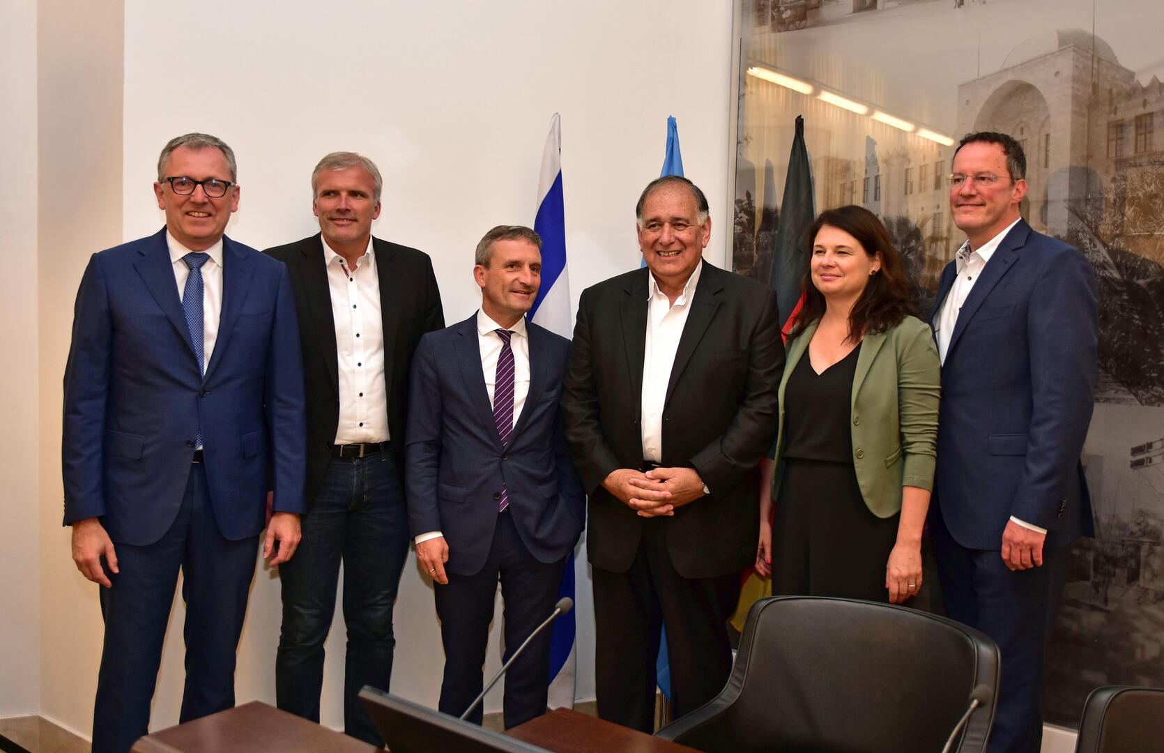 Unterzeichnung eines Abkommens zwischen der Stadt Haifa und ihren fünf deutschen Partnerstädte