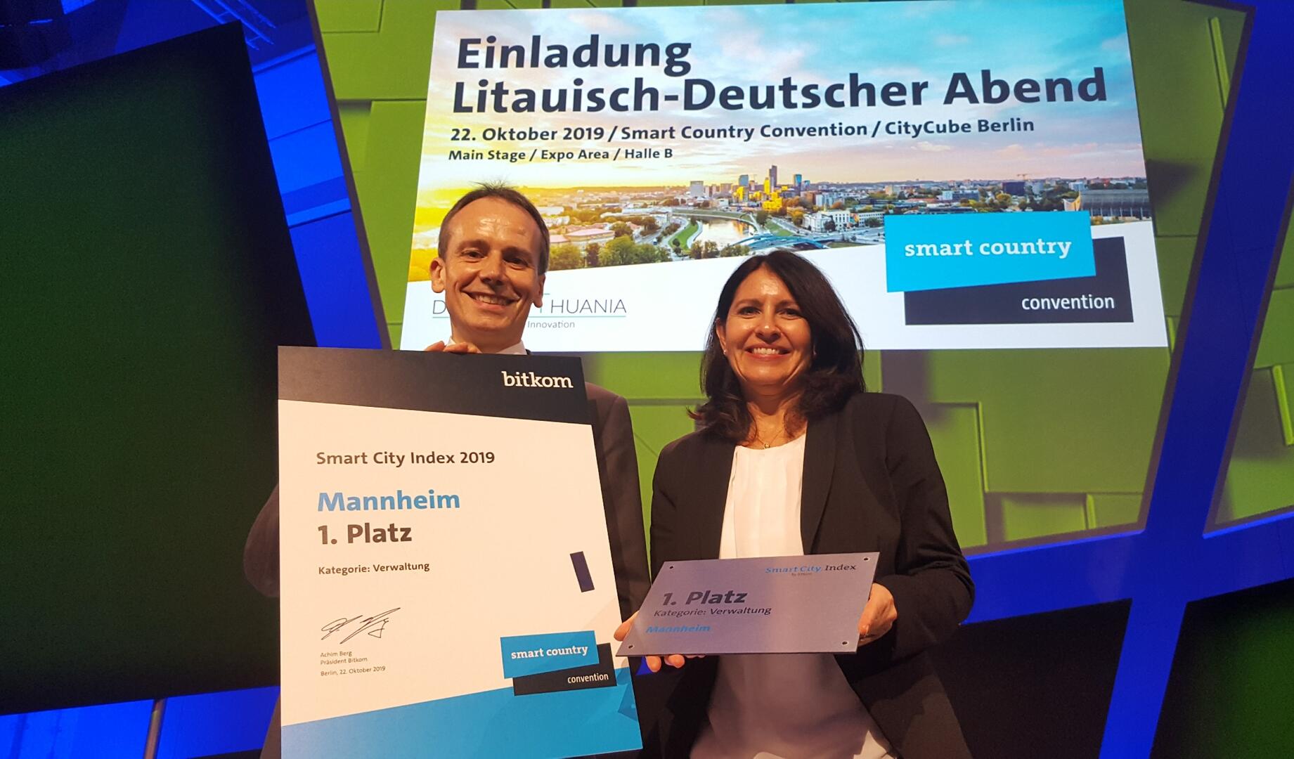 Preisverleihung Mannheim Smarteste Verwaltung Deutschlands