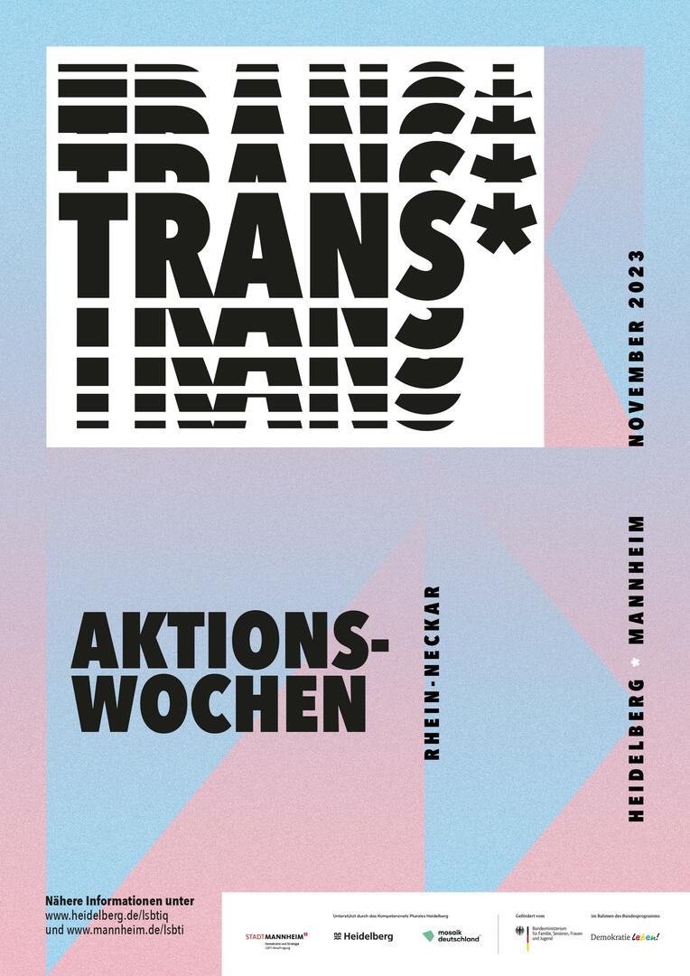Plakat Trans*Aktionswochen 2023