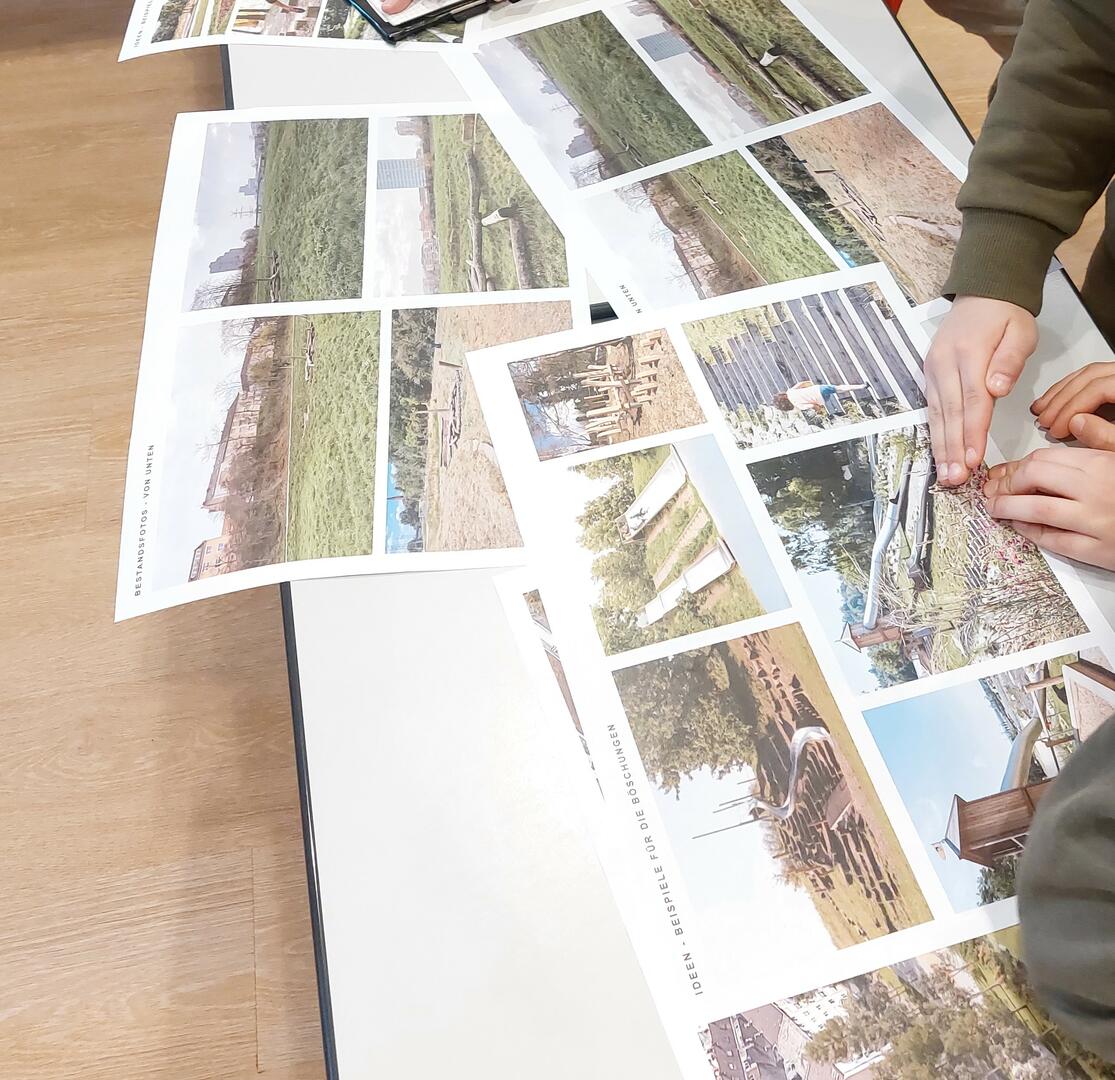 Kinder beschäftigen sich mit Neckarvorland-Planungen