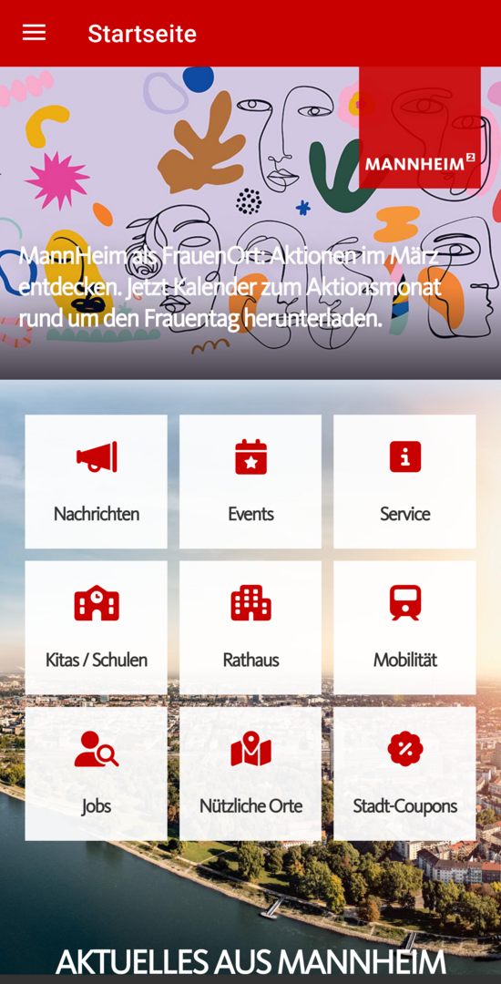 Mannheim-App Screenshot