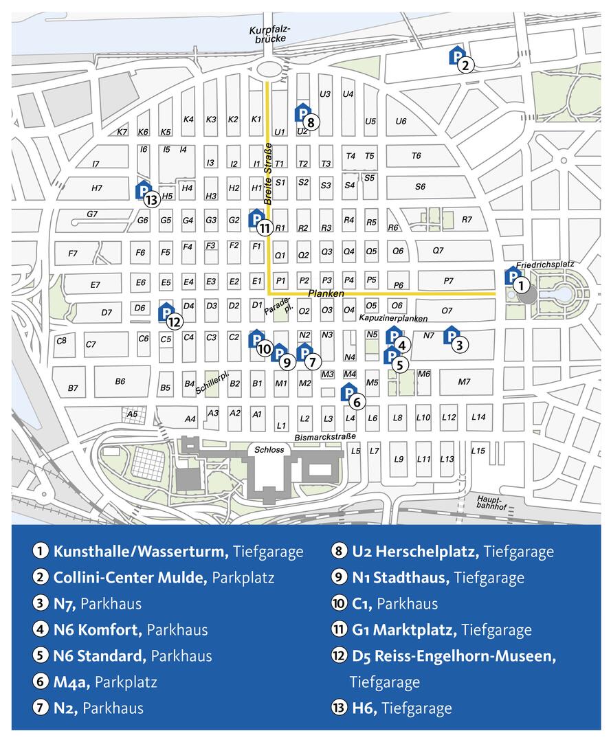 In diesen 13 City-Parkhäusern kann man 1/2 Stunde kostenfrei parken