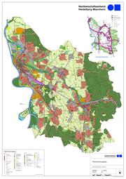 Vergrößerte Ansicht von Die Karte des Flächennutzungsplans (FNP) stellt insbesondere die beabsichtigte städtebauliche Entwicklung dar.