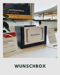 Vergrößerte Ansicht von Foto der Wunschbox im Polaroid-Format