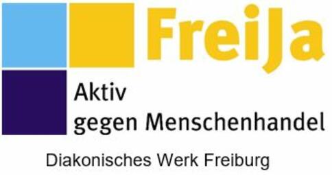 Vergrößerte Ansicht von Logo der Organisation FreiJa - Aktiv gegen Menschenhandel; Diakonisches Werk Freiburg