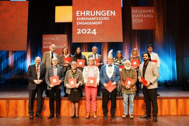 Vergrößerte Ansicht von Ehrungen im Rahmen des Neujahrsempfangs 2024