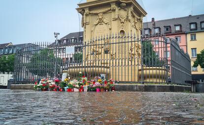 Vergrößerte Ansicht von Gedenkort auf dem Martkplatz in Mannheim