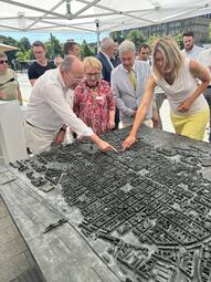 Vergrößerte Ansicht von 3D-Stadtmodell