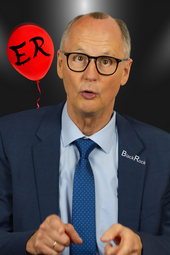 Vergrößerte Ansicht von Reiner Kröhnerts ER - Jetzt wird&#039;s MERZwürdig - politischer Aschermitwoch