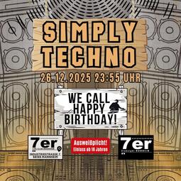 Vergrößerte Ansicht von 7er Clubnight: Simply Techno