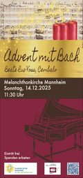 Vergrößerte Ansicht von Advent mit Bach