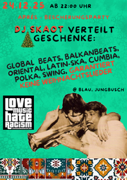 Vergrößerte Ansicht von Weihnachten im Blau: Global Beats, Balkan Beats, Ska, Cumbia mit DJ Skaot.