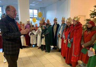 Vergrößerte Ansicht von Empfang der Sternsinger 2026