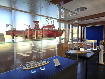 Vergrößerte Ansicht von Vom Segelschiff zum Schubboot – Schiffsmodelle aus 300 Jahren Rheinschifffahrt