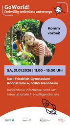 Vergrößerte Ansicht von GoWorld! Infomesse zu internationalen Freiwilligendiensten