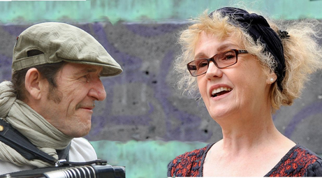 Vergrößerte Ansicht von Eine Foto-Collage zeigt links Laurent Lerois und rechts Bettina Franke im Profil.