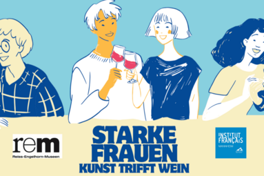 Vergrößerte Ansicht von Weinverkostung im Rahmen von "Starke Frauen. Kunst und Wein"