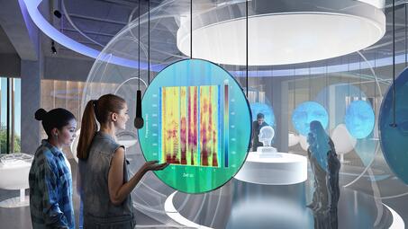 Vergrößerte Ansicht von Forum Deutsche Sprache - Visualisierung innen