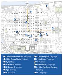 Vergrößerte Ansicht von In diesen 13 City-Parkhäusern kann man 1/2 Stunde kostenfrei parken