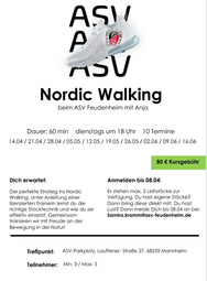 Vergrößerte Ansicht von Nordic Walking Anfängerkurs