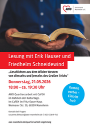 Vergrößerte Ansicht von „Geschichten aus dem Wilden Westen“ Lesung im Rahmen der Kulturtage mit Erik Hauser und Friedhelm Schneidewind