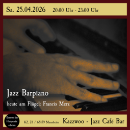 Vergrößerte Ansicht von Jazz Barpiano mit Francis Merz