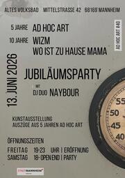 Vergrößerte Ansicht von Jubiläumsparty: 5 Jahre Ad Hoc Art, 10 Jahre WIZM (Ad Hoc Art #40)
