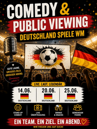Vergrößerte Ansicht von Chaos Comedy Club - mit Public Viewing (DEUTSCHLAND 1 SPIEL)
