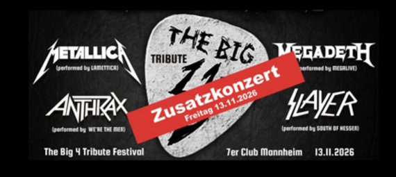 Vergrößerte Ansicht von Big 4 Tribute Festival - Metallica, Slayer, Megadeth, Anthrax