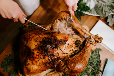 Vergrößerte Ansicht von Gänsefestessen