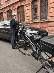 Vergrößerte Ansicht von An über 60 Tagen waren die Mitarbeiter des Ordnungsdienstes in diesem Sommer bereits mit dem Rad im Einsatz. Dabei legten sie rund 2.000 Kilometer zurück.