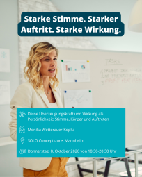 Vergrößerte Ansicht von Starke Stimme. Starker Auftritt. Starke Wirkung.
