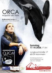 Vergrößerte Ansicht von Multimedialer Vortrag mit Lesung und Signierstunde "ORCA. Majestät der Tiefe"