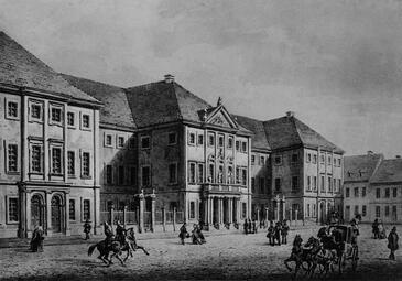 Vergrößerte Ansicht von Nationaltheater, um 1840