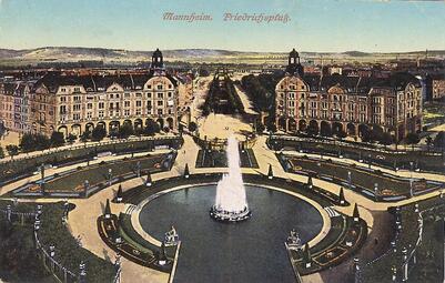 Vergrößerte Ansicht von Blick über den Friedrichsplatz nach Osten, vor 1914